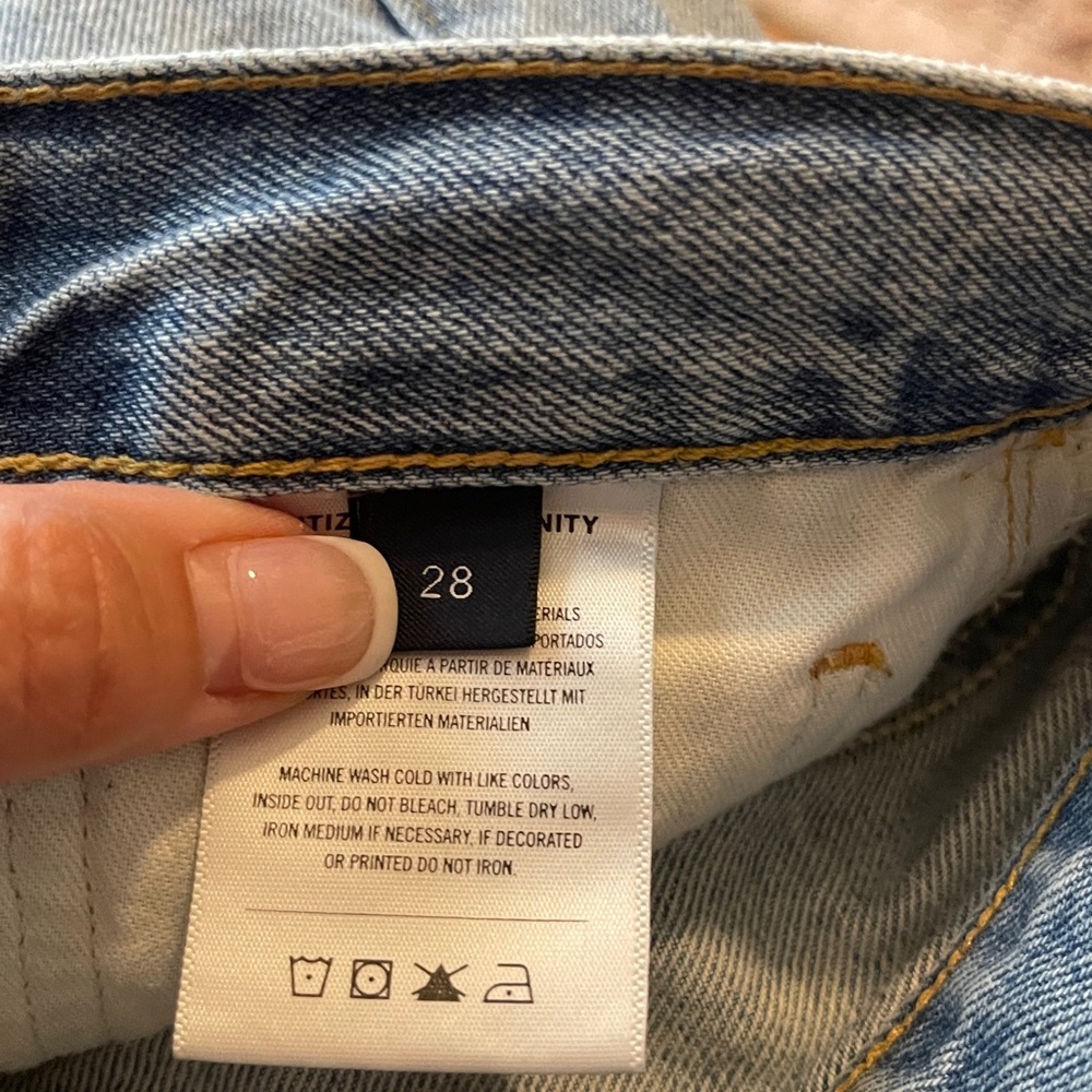 Citizens Of Humanity Light Blue Denim Shorts Size 28 - Picture 4 of 4